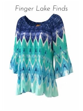 Ruby Rd Finely Pleated Ombre Blouse, 3X
